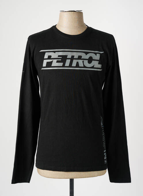 Tricou negru PETROL INDUSTRIES bărbat