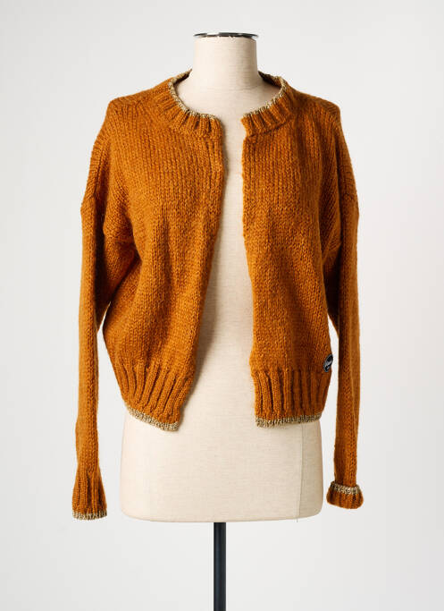 Vestă cu mâneci lungi maro MAURICE femeie