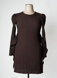 Rochie midi maro ASTRID BLACK LABEL femeie