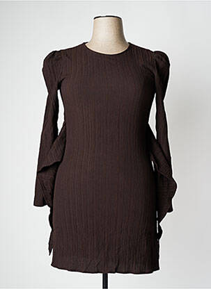 Rochie midi maro ASTRID BLACK LABEL femeie