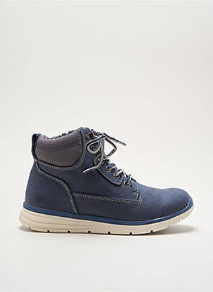 Botine/ghete material neted toc platformă albastru I LOVE SHOES copil