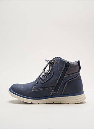 Botine/ghete material neted toc platformă albastru I LOVE SHOES copil