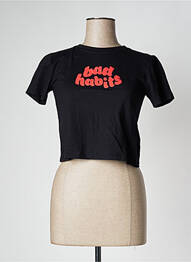 Tricou negru MOTEL femme