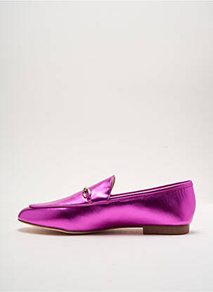 Mocasini țesătură satinată toc plat până la 3 cm roz I LOVE SHOES femeie