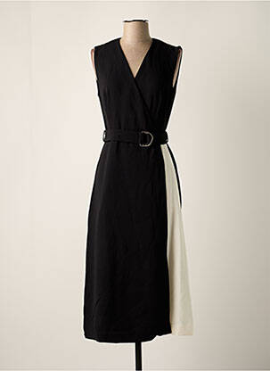 Rochie midi negru MANGO femeie