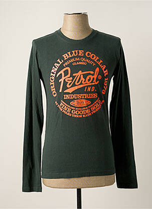 Tricou verde PETROL INDUSTRIES bărbat