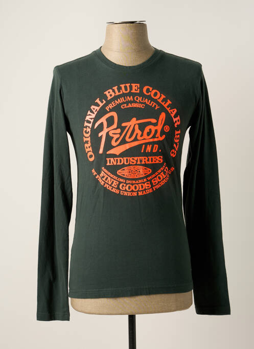 Tricou verde PETROL INDUSTRIES bărbat