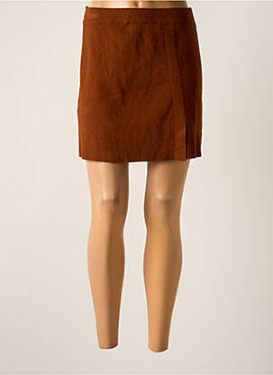 Fustă scurtă maro MANGO femeie