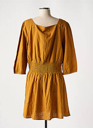 Rochie scurtă galben ONLY femeie