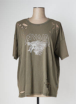 Tricou verde NOISY MAY femeie