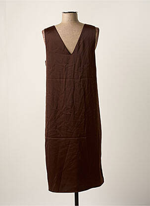 Rochie midi maro VERO MODA femeie