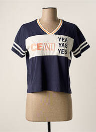 Tricou albastru CEMI femme