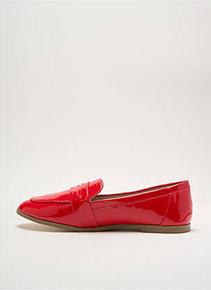 Mocasini chiquet toc plat până la 3 cm roșu I LOVE SHOES femeie