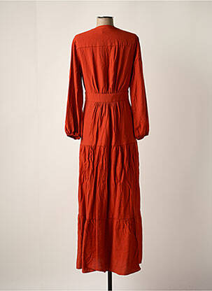 Rochie lungă portocalie DEUX. BY ELINE DE MUNCK femeie