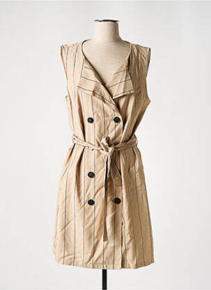 Rochie midi bej VERO MODA femeie