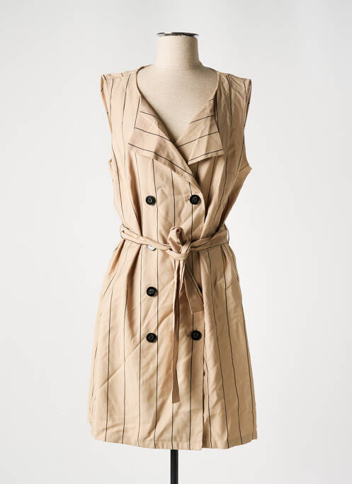 Rochie midi bej VERO MODA femeie