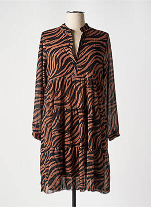 Rochie scurtă maro ZABAIONE femeie