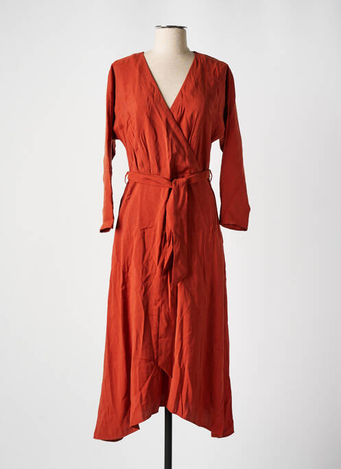 Rochie midi maro MANGO femeie