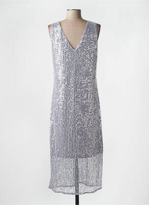 Rochie midi gri VERO MODA femeie