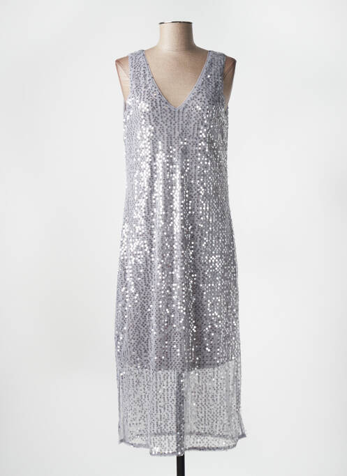 Rochie midi gri VERO MODA femeie