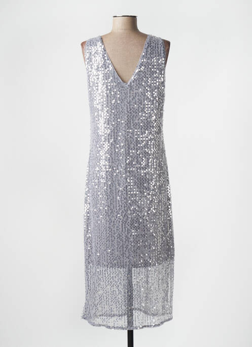 Rochie midi gri VERO MODA femeie