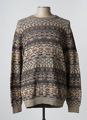 Pulover bej JACK & JONES bărbat
