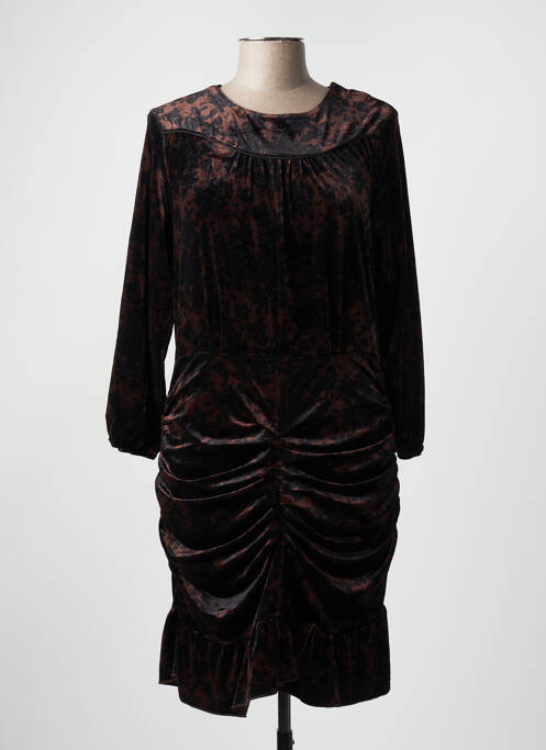 Rochie midi maro DEUX. BY ELINE DE MUNCK femeie