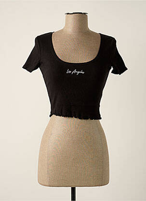 Top scurt negru TALLY WEIJL femeie