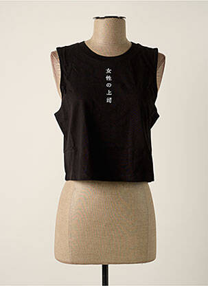 Top scurt negru TALLY WEIJL femeie