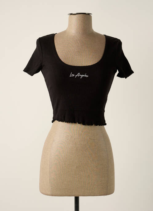 Top scurt negru TALLY WEIJL femeie