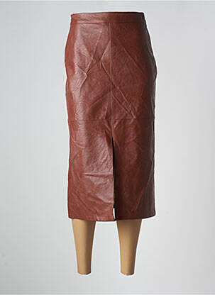 Fustă midi maro ASTRID BLACK LABEL femeie