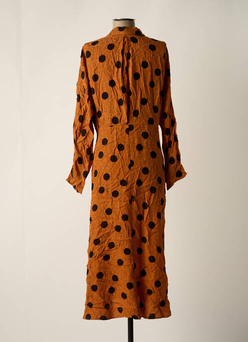 Rochie lungă maro MANGO femeie