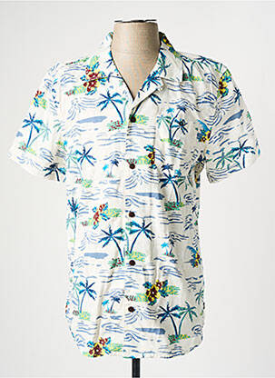 Cămașă cu mâneci scurte alb PETROL INDUSTRIES bărbat