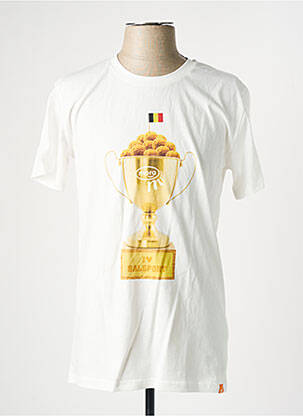 Tricou alb MORA bărbat