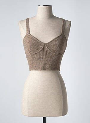 Tricou bej MANGO femeie