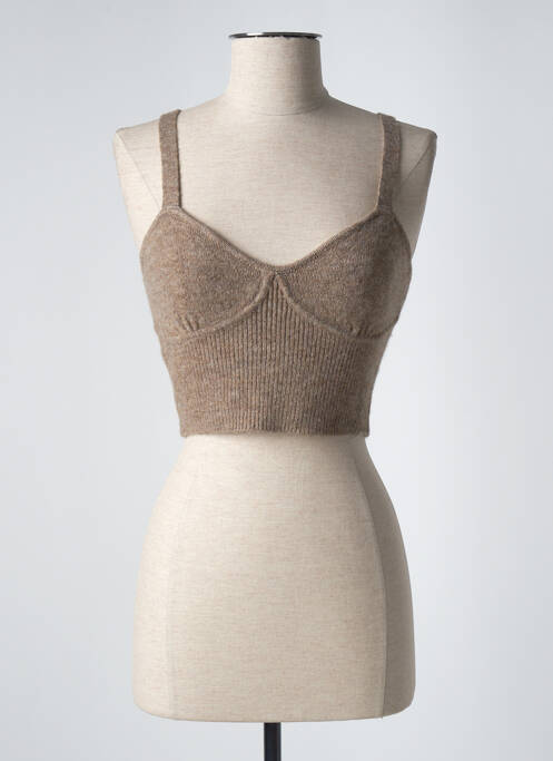 Tricou bej MANGO femeie