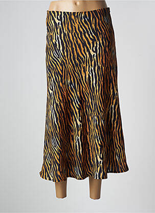 Fustă midi maro CLOUDS OF FASHION femeie