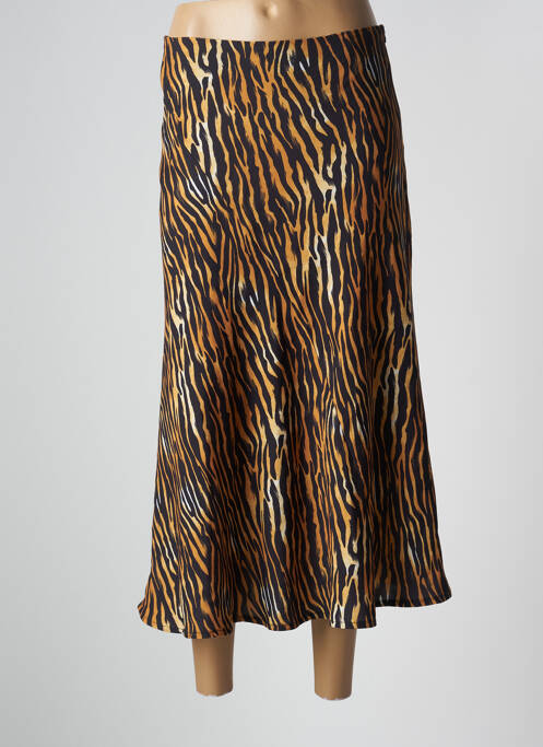 Fustă midi maro CLOUDS OF FASHION femeie