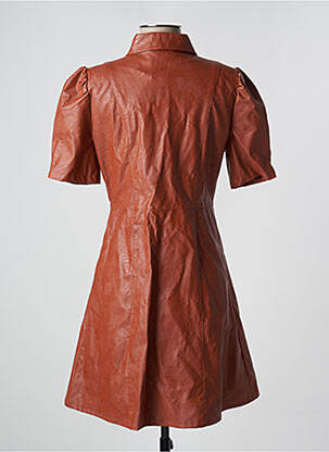 Rochie midi maro FOUDRE BY AURELIE VAN DAELEN femeie
