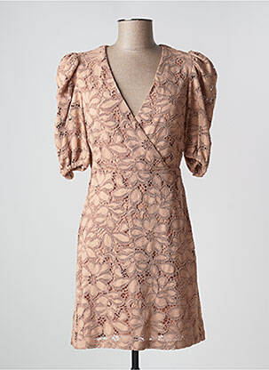 Rochie scurtă bej MANGO femeie