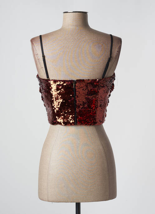 Top scurt roșu MANGO femeie