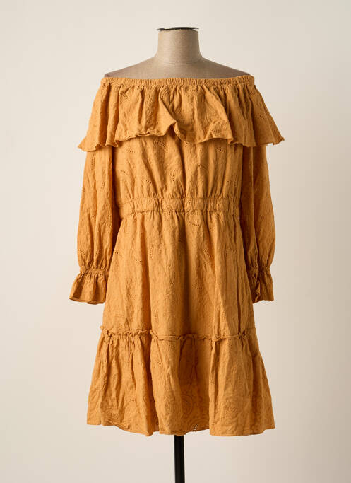 Rochie midi bej FOUDRE BY AURELIE VAN DAELEN femeie