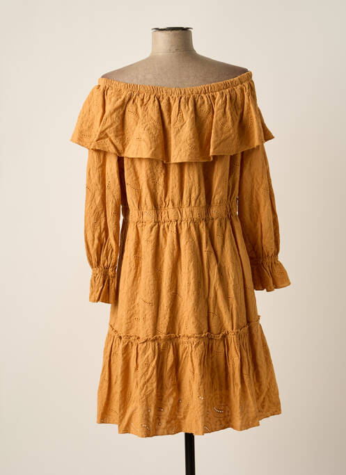 Rochie midi bej FOUDRE BY AURELIE VAN DAELEN femeie