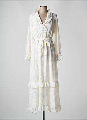 Rochie midi bej FOUDRE BY AURELIE VAN DAELEN femeie