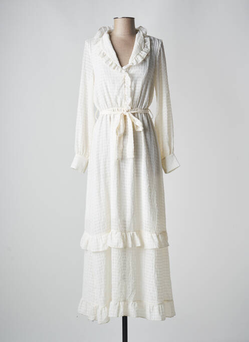 Rochie midi bej FOUDRE BY AURELIE VAN DAELEN femeie