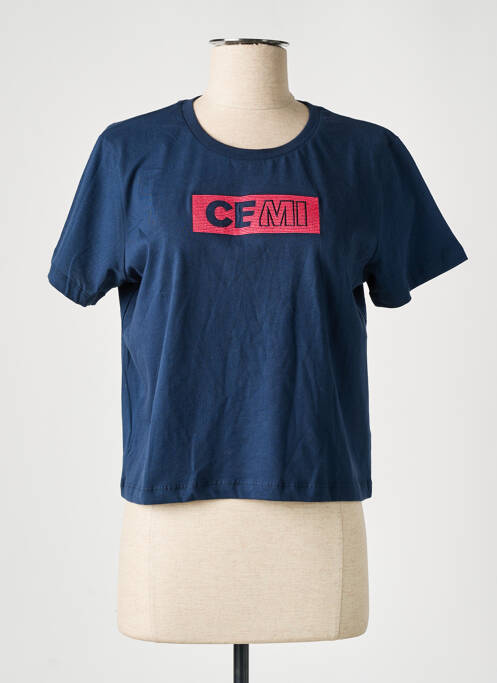 Tricou albastru CEMI femeie