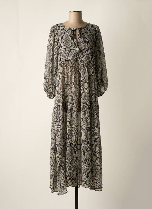 Rochie lungă negru MANGO femeie