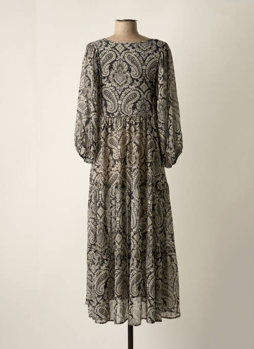 Rochie lungă negru MANGO femeie