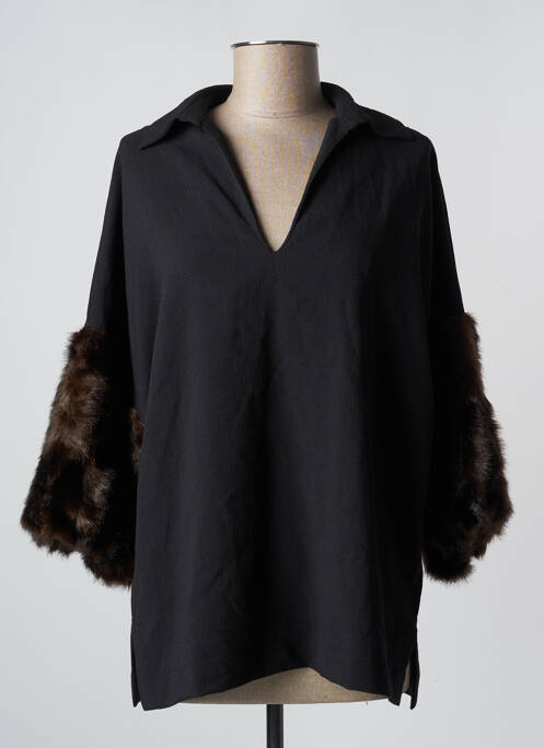 Top negru ASTRID BLACK LABEL femeie