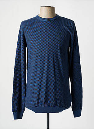 Pulover albastru KNOWLEDGE COTTON APPAREL bărbat